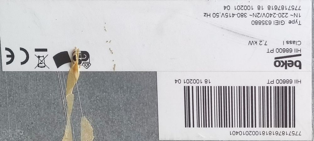 Szkło Beko HII 68600 PT