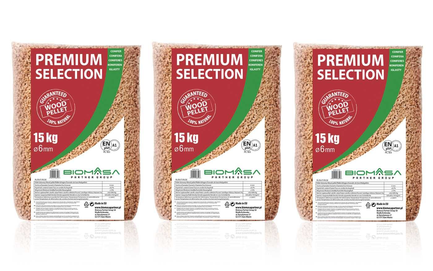 Pellet drzewny Pelet  PREMIUM SELECTION  ENplus A1   1400zł/tona