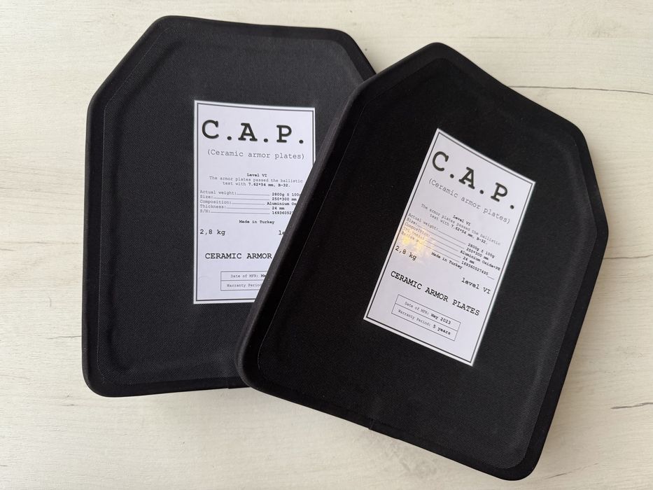 Керамічні Плити CAP Тупція 6клас захисту.  Пара 9600грн. Сертифіковані