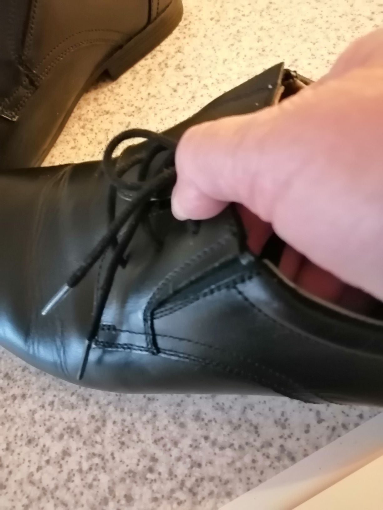 Nowe  czarne męskie pantofle firmy Next ; rozmiar 7,tegosc F