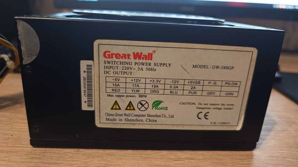 Продам блок питания Great Wall GW-380 GP