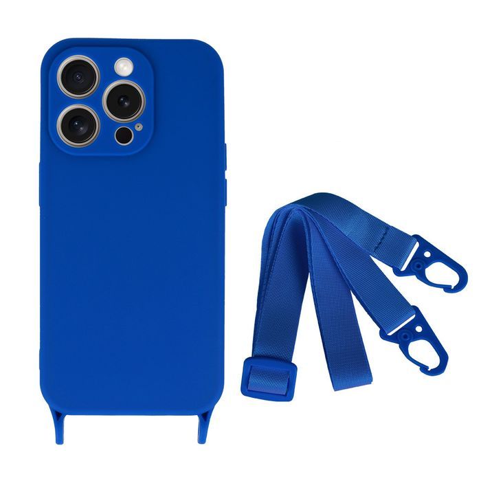 Strap Silicone Case Do Iphone 11 Wzór 2 Niebieski