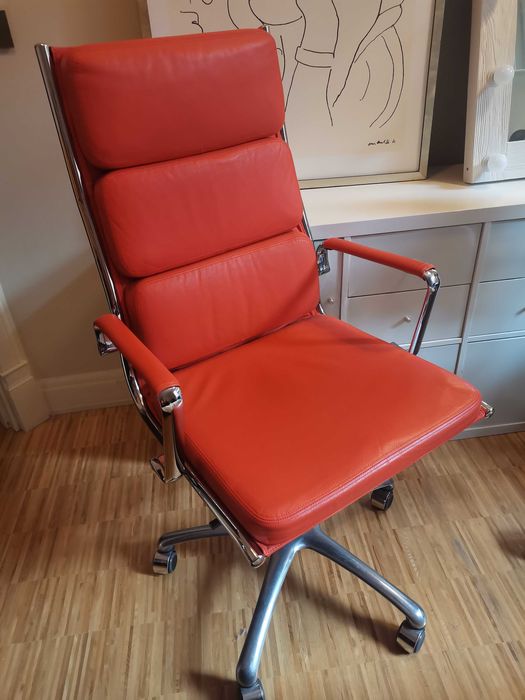 Czarny skórzany fotel prezesa Luxy Light, Made in Italy /Nowy 5000zł