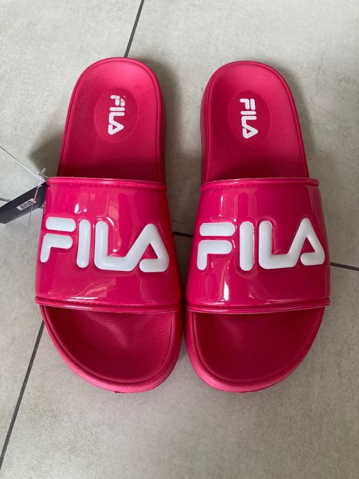 Klapki nowe FILA r.40 różowe, damskie na lato