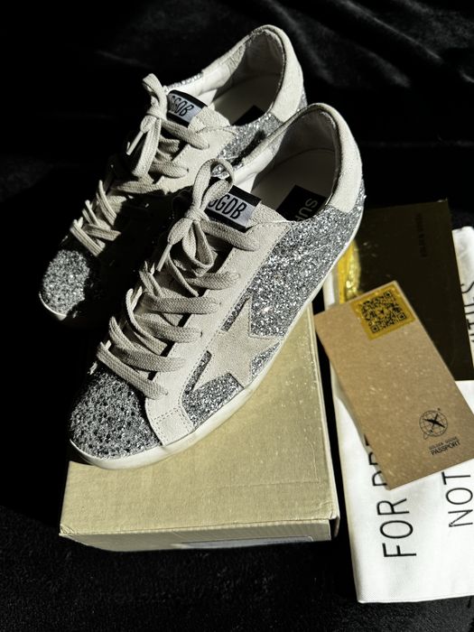Кеди Golden Goose Silver Розмір 40 Голден Гус оригинал новые