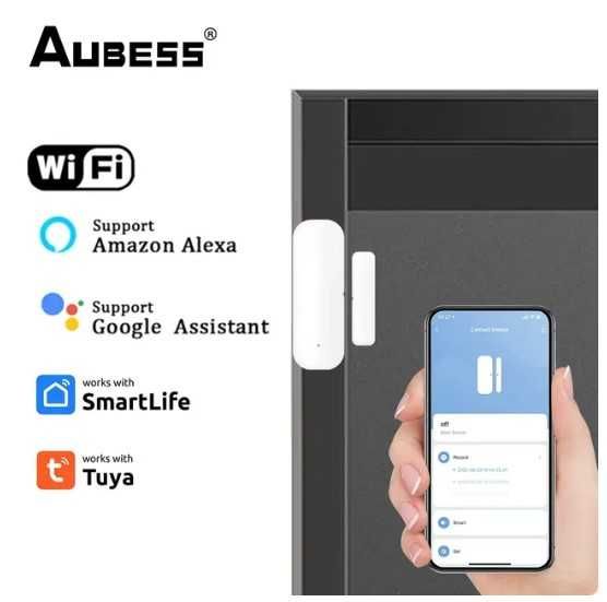 Wi-Fi Датчик відкриття дверей/вікна Smart Life Tuya Smart home