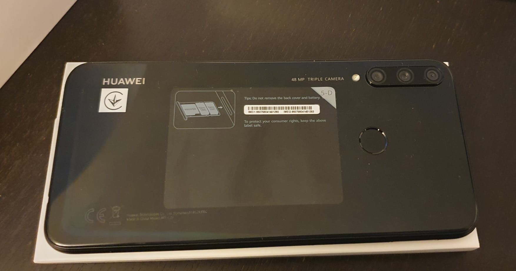 Unused and new Huawei P40 lite E. 100€