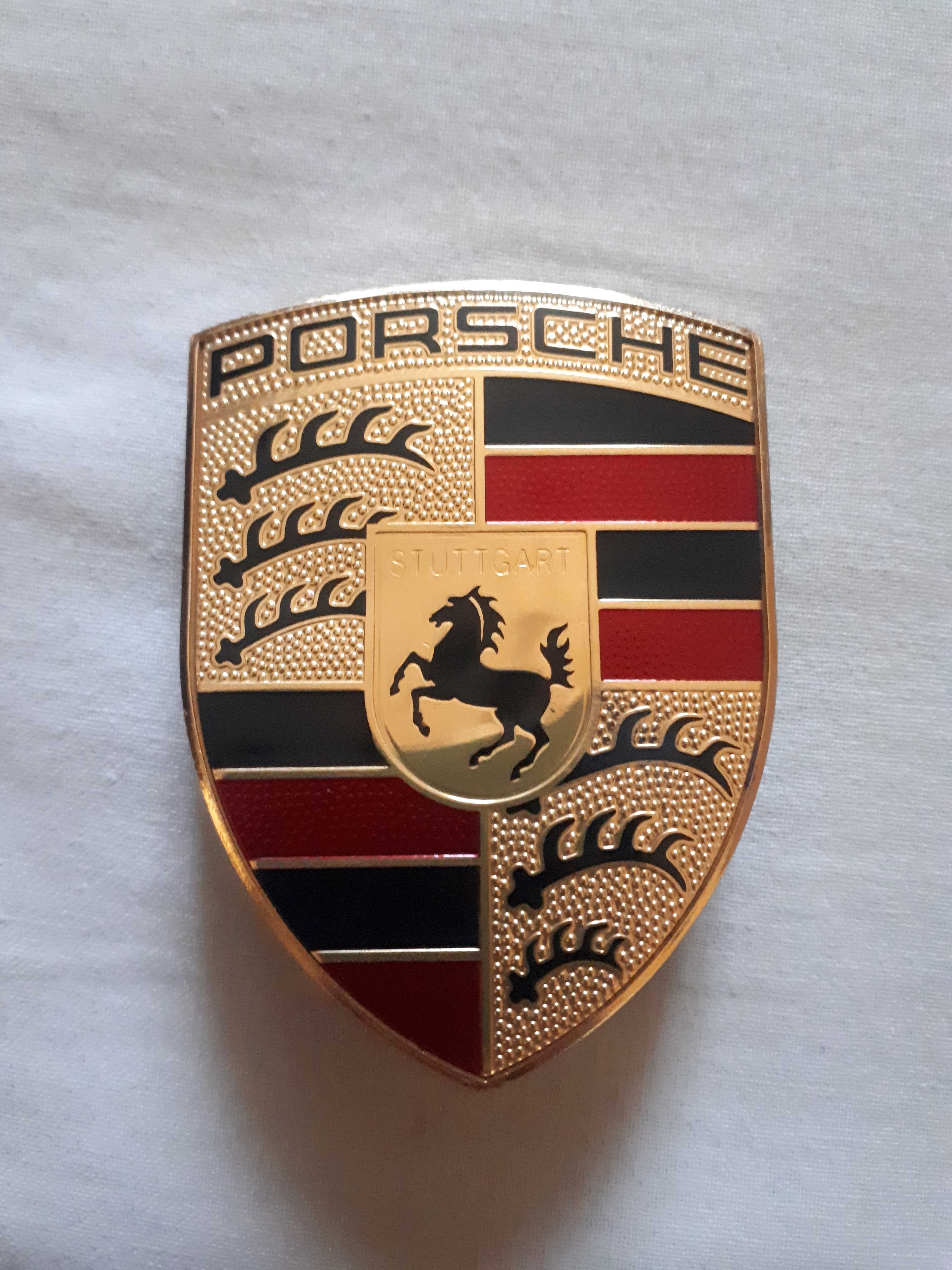 Эмблема  значок  шильдик  PORSCHE  (капот)  9P1853601  Оригинал
