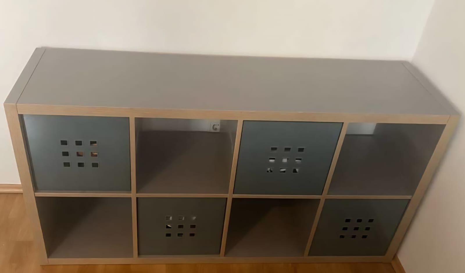 Kallax ikea 2×4 szary