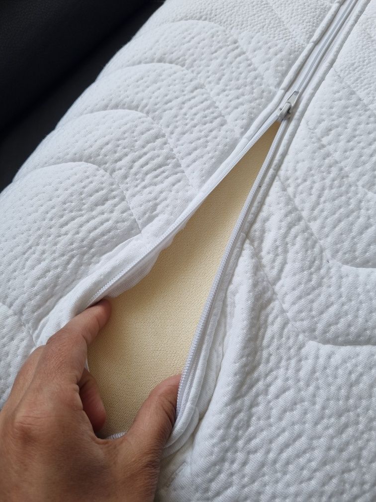 Tencel poduszka biała 62x33x13 cm otropedyczna ergonomiczna