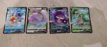 Karty Pokemon Gengar, Starmie, Ditto i alolan Exeggutor V