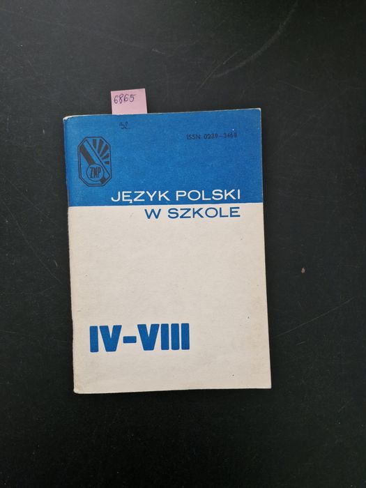 6865. "Język polski w szkole IV-VIII