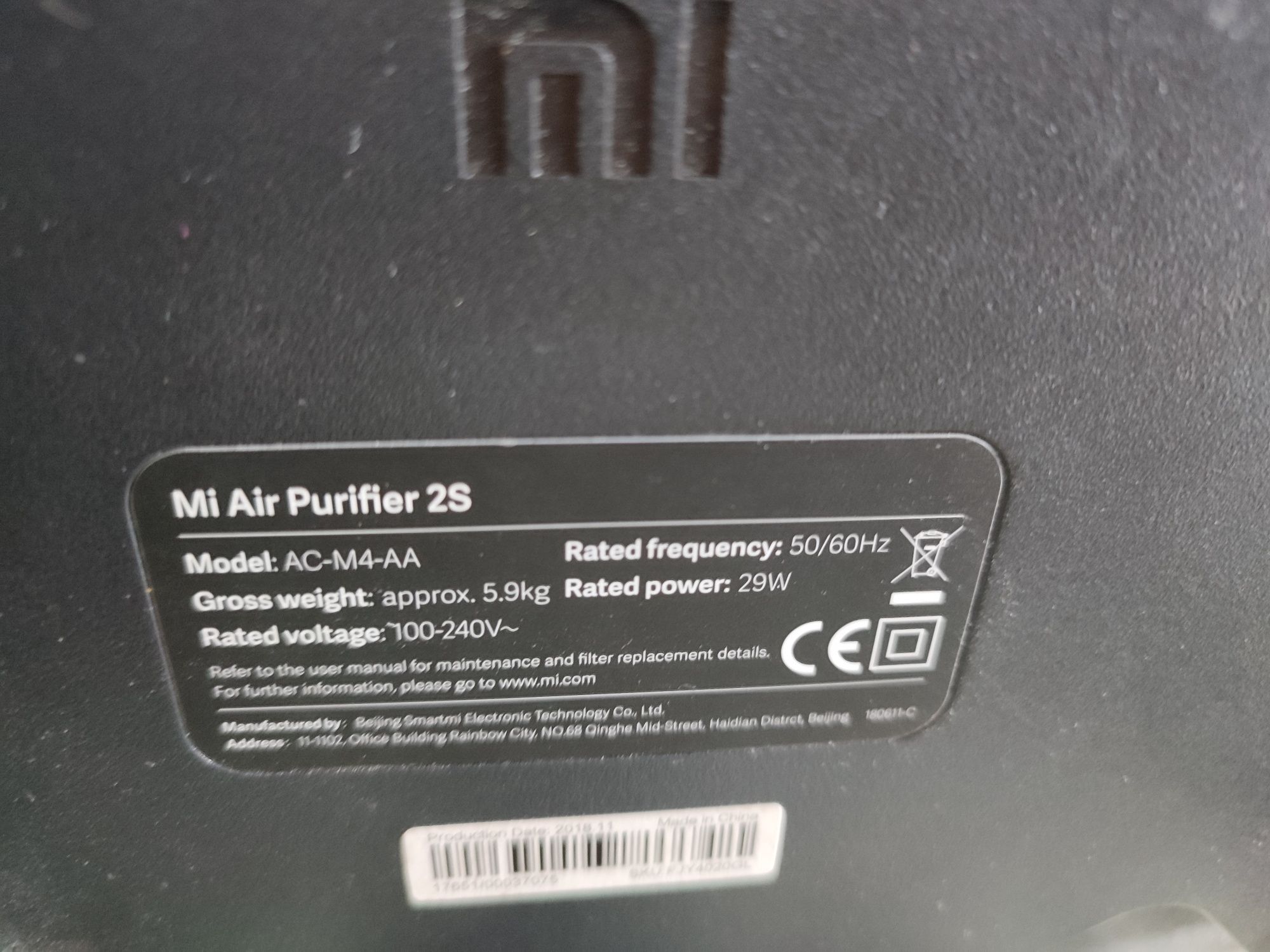 XIAOMI MI Air Purifier 2s