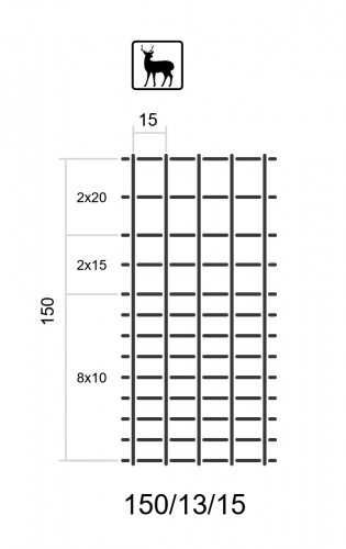 Siatka leśna 150/13/15 L