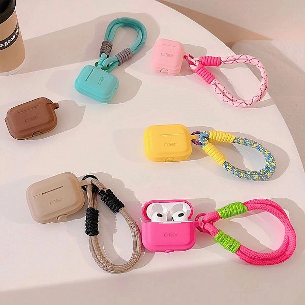Tech-Protect Silicone Rope Apple Airpods Pro 1 / 2 Chocolate Brown