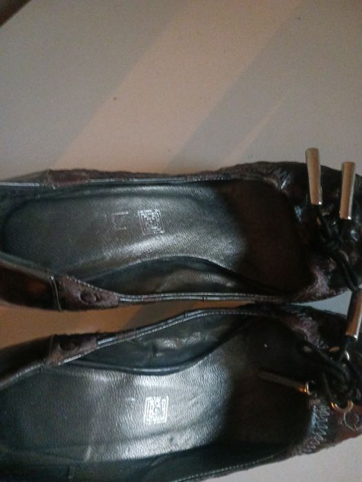 Sapatos cinza e preto, Prof , tamanho 34/35