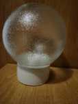 Okrągly ceramiczny klosz PRL lampa loft