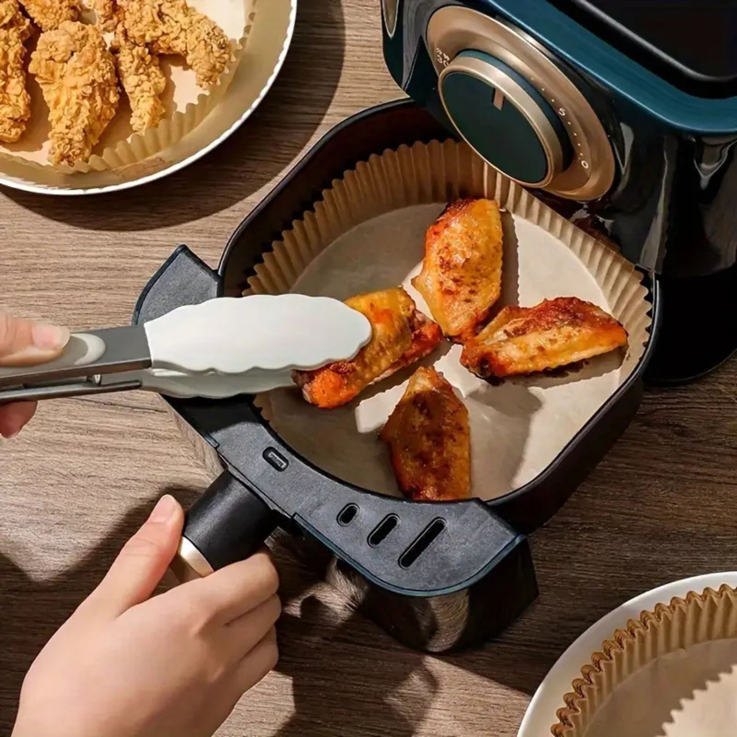 Wkład papierowy do frytkownicy Air Fryer Do Pieczenia Okrągły 50szt