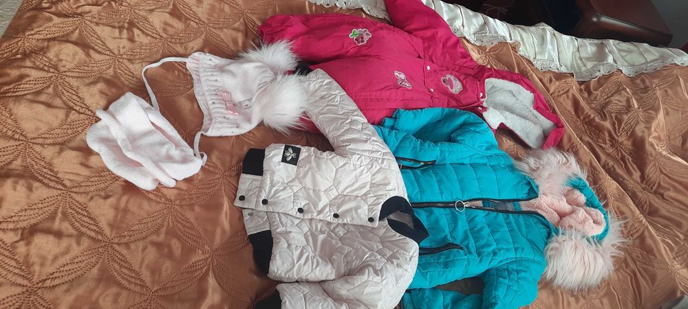 Ubranka dla dziewczynki zestaw paka ubran 86/92 kurtka