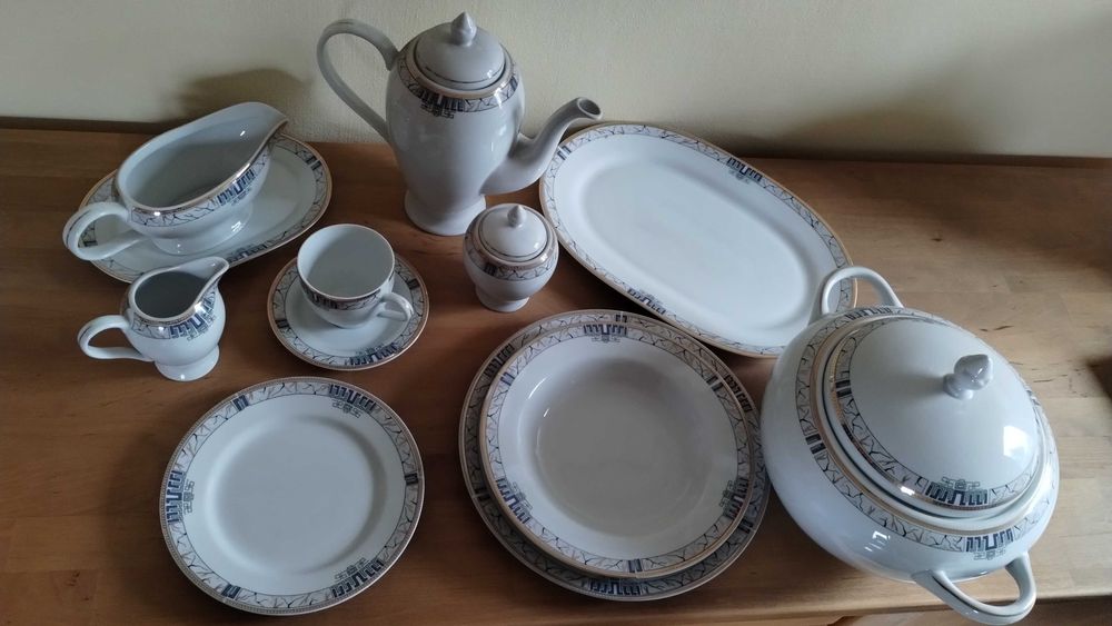 Komplet stołowy porcelana - niepełny!!