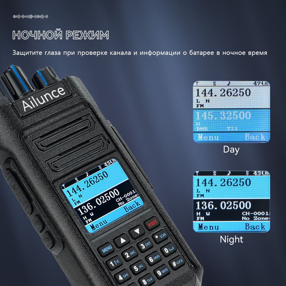 Retevis HD2 DMR GPS Портативная Двухдиапазонная Рация / Радиостанция