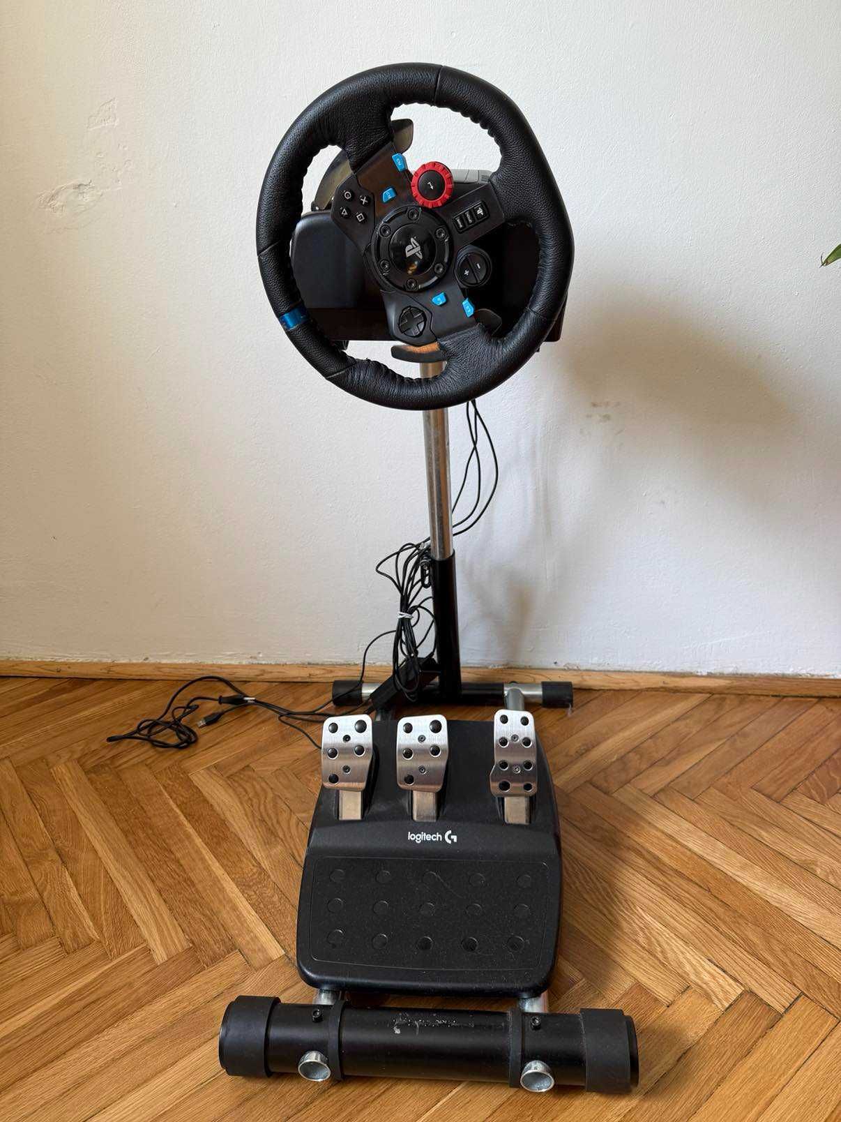 Kierownica Logitech G29 wraz z pedałami i ze stelażem