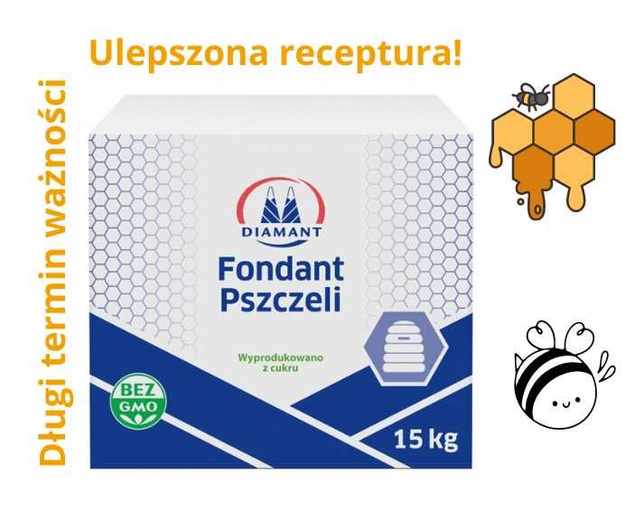 Ciasto Fondant pokarm dla pszczół 15 kg - DIAMANT ŚWIEŻY Długi termin