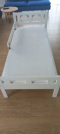 Łóżko dziecięce Kritter Ikea 160x70 z barierka i materacem