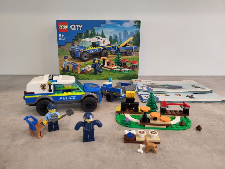 Klocki LEGO City 60369 Szkolenie Psów Policyjnych w Terenie