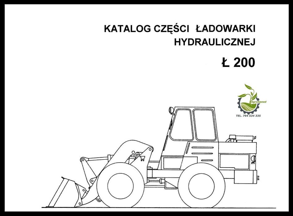 Katalog części ładowarka hydrauliczna Ł-200 Fadroma