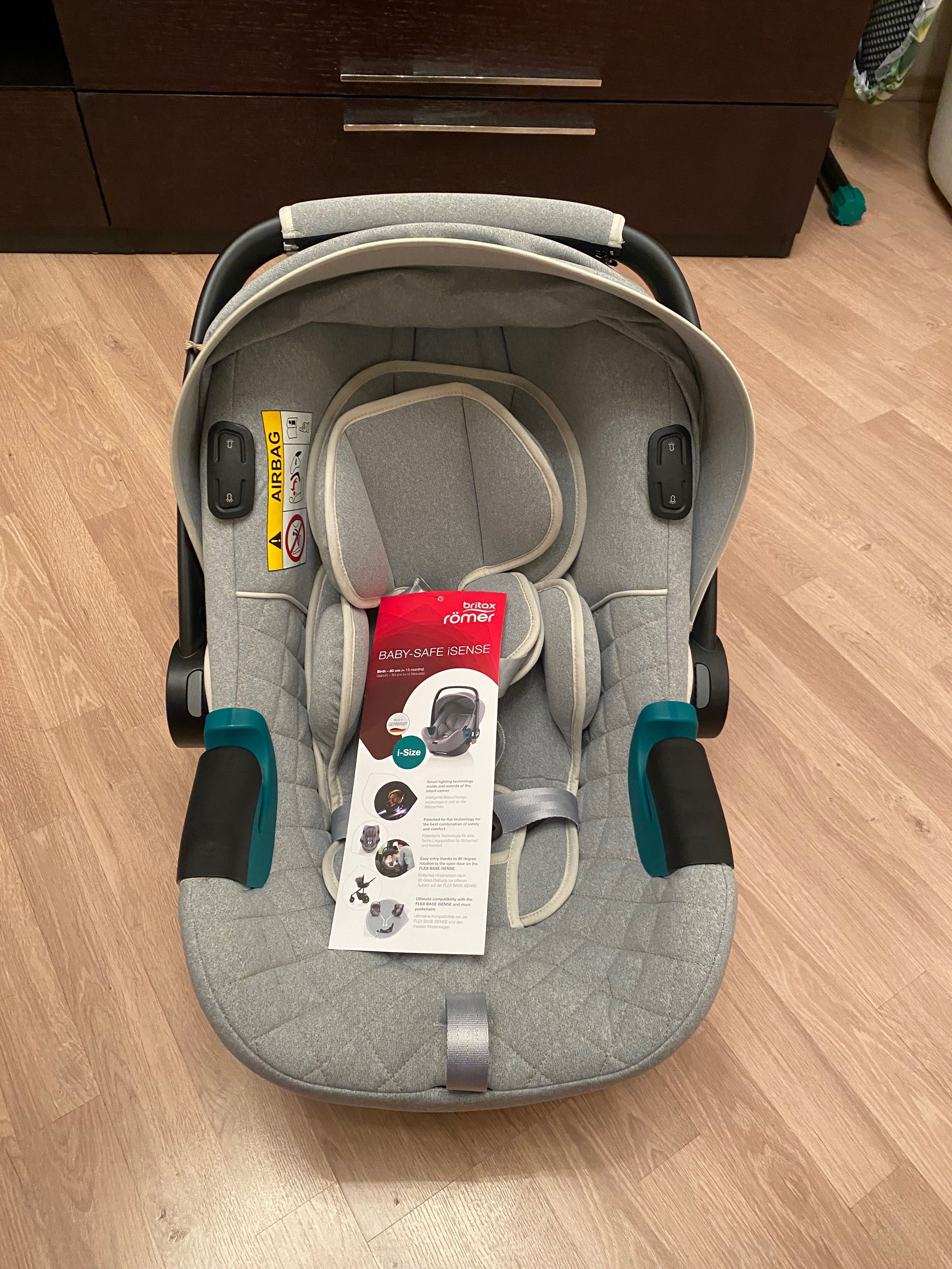 Автокрісло Britax römer baby-safe iSense Nordic grey з платформою