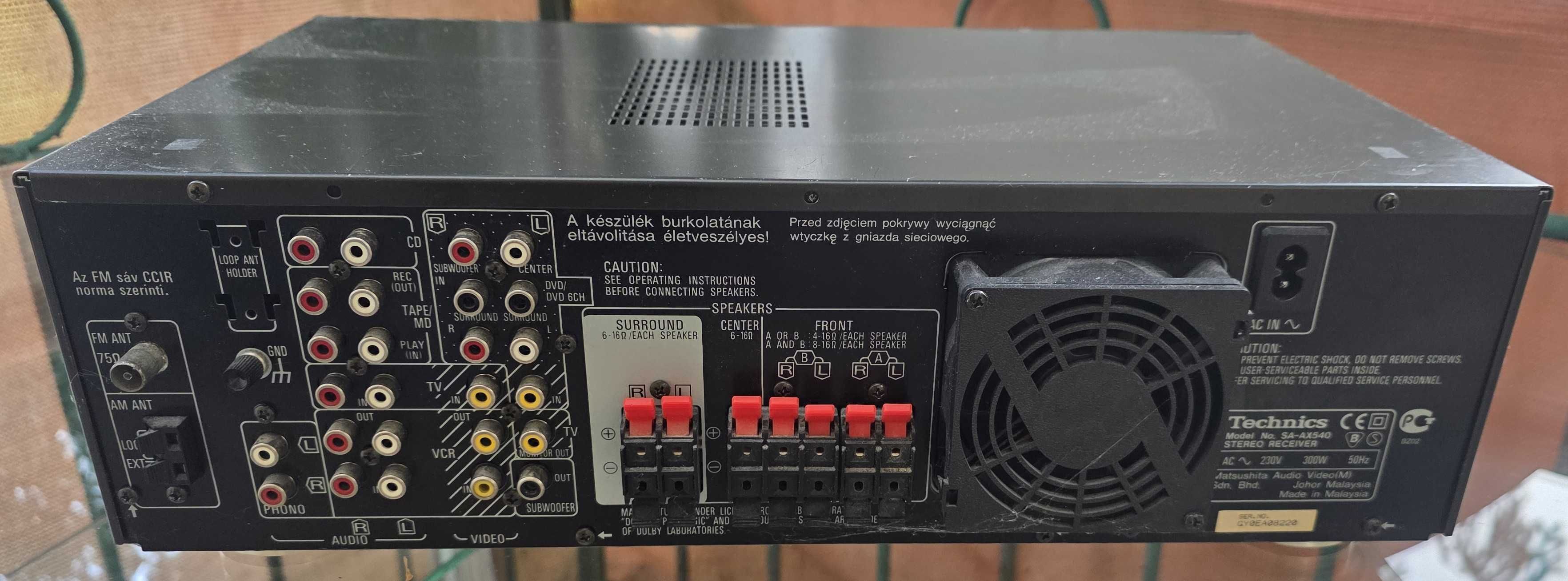 Technics SA-AX540 ładny stan 100% sprawny wysyłka