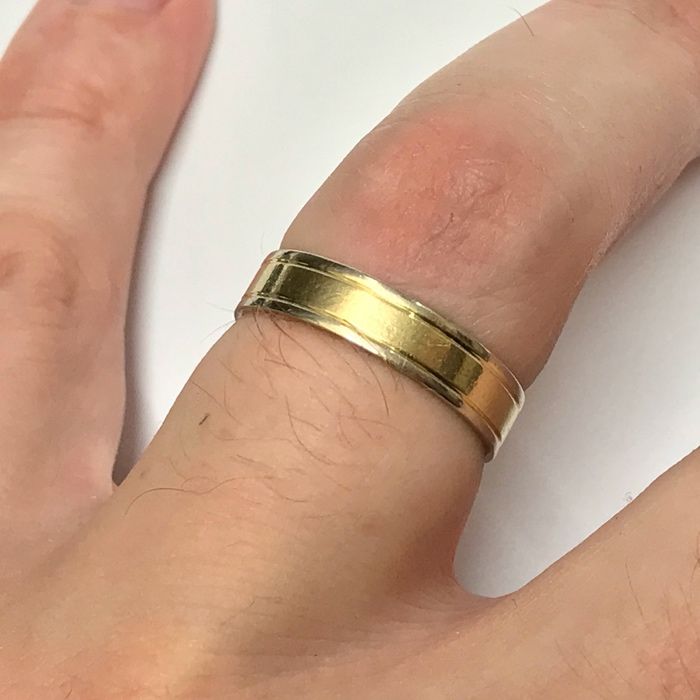 Złota OBRĄCZKA damska 14K piękna bardzo ORYGINALNA r. 24