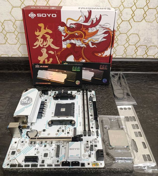Ryzen 5 5600 + Материнка плата B550 + 32 GB DDR4 3600 МГц Комплект AM4