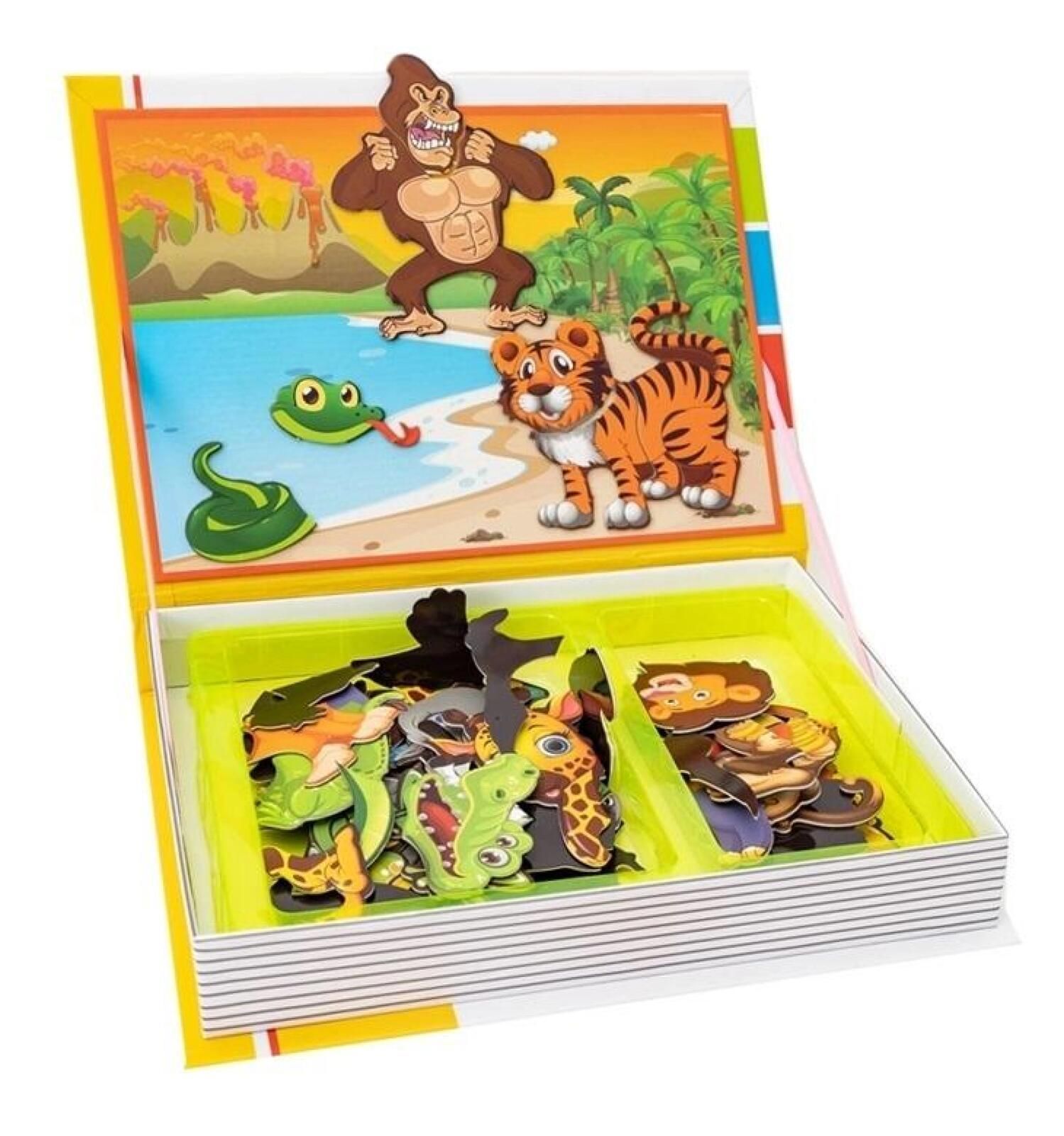 Puzzle magnetyczne - safari pudełko,266x195 mm