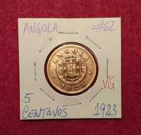 Angola - moeda de 5 centavos de 1923