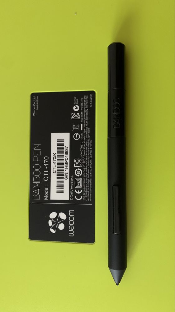 Wacom bamboo pen