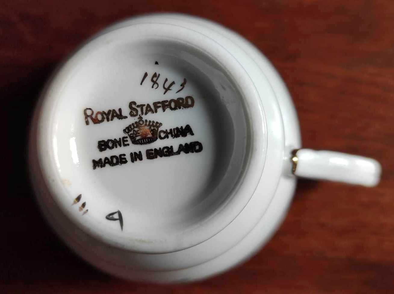 filiżanka + dzbanuszek Royal Stafford porcelana angielska ANTYK