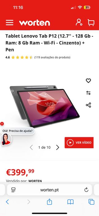 Tablet Lenovo p12