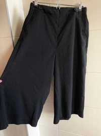 Czarne spodnie culottes reserved yfl L 40 szerokie