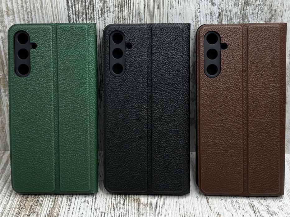 Чехол книжка Leather Fibra на Samsung A24/ A34/ A54 На магните. Чохол
