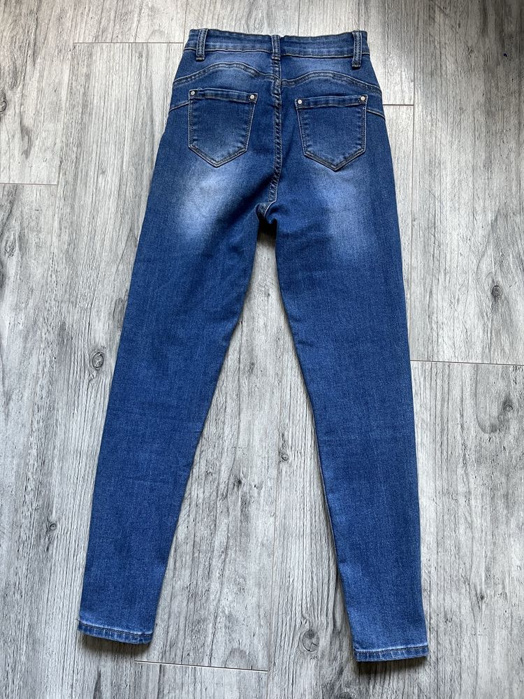 Elastyczne jeansy 70%bawełna miss you jeans roz s