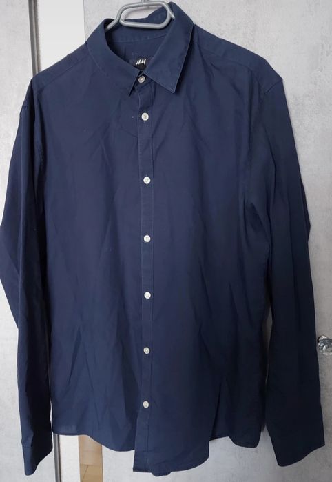 Koszula męska granatowa