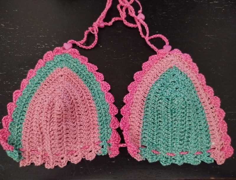 Parte de cima de biquíni, multicores