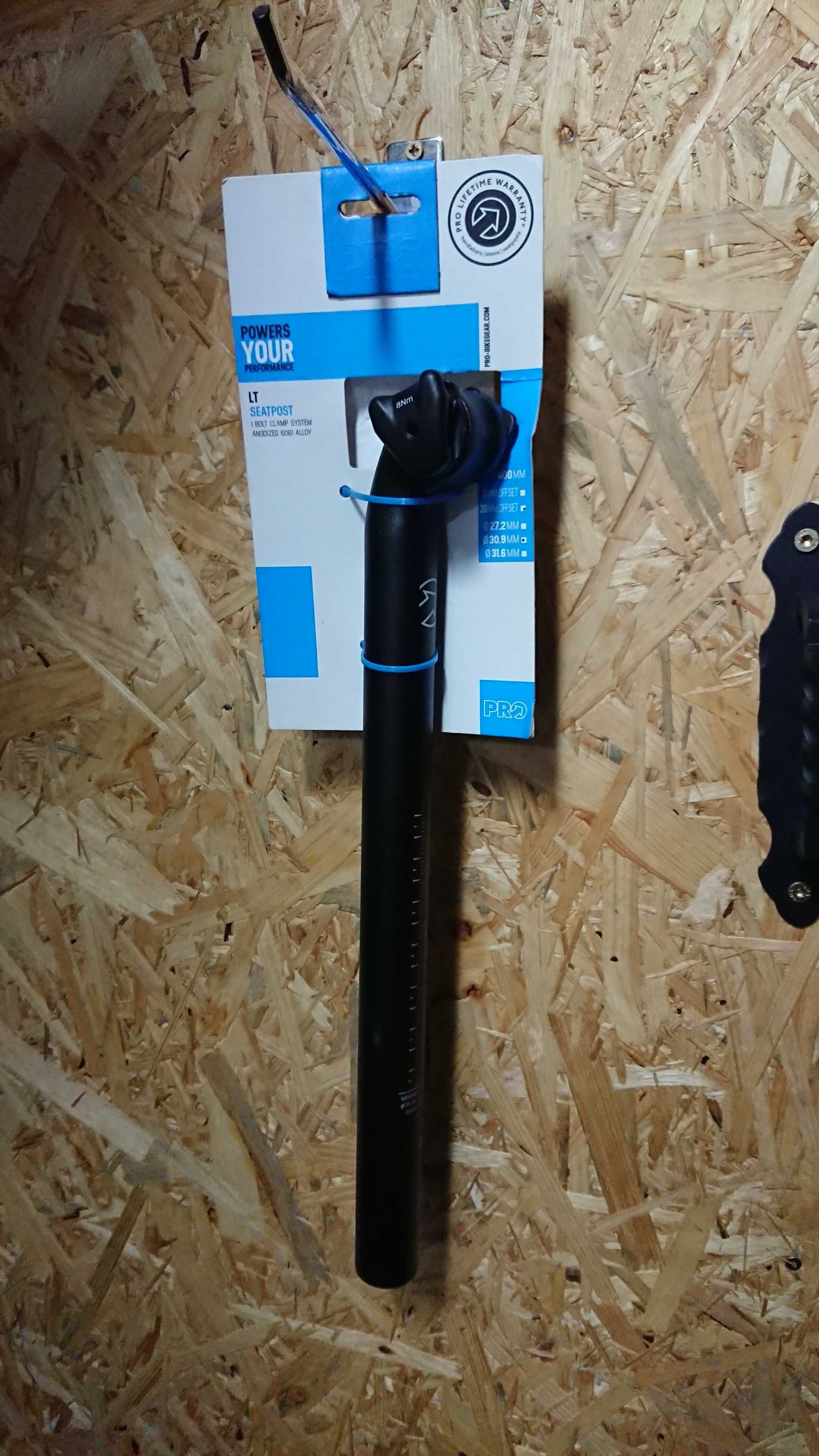 Sztyca wspornik siodełka PRO 30,9 długość 400mm aluminium NOWA