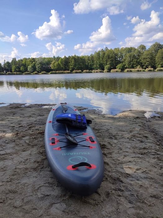 Deska SUP TSUNAMI DO Pływania Pompowana Gratis AKCESORIA Długa 350cm