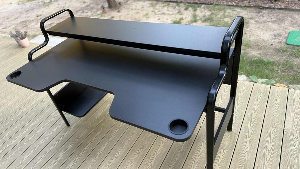 Biurko Ikea czarne gamingowe, FREDDE