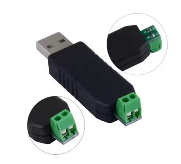 Adaptador USB → RS‑485 (novo, envio imediato de Portugal)