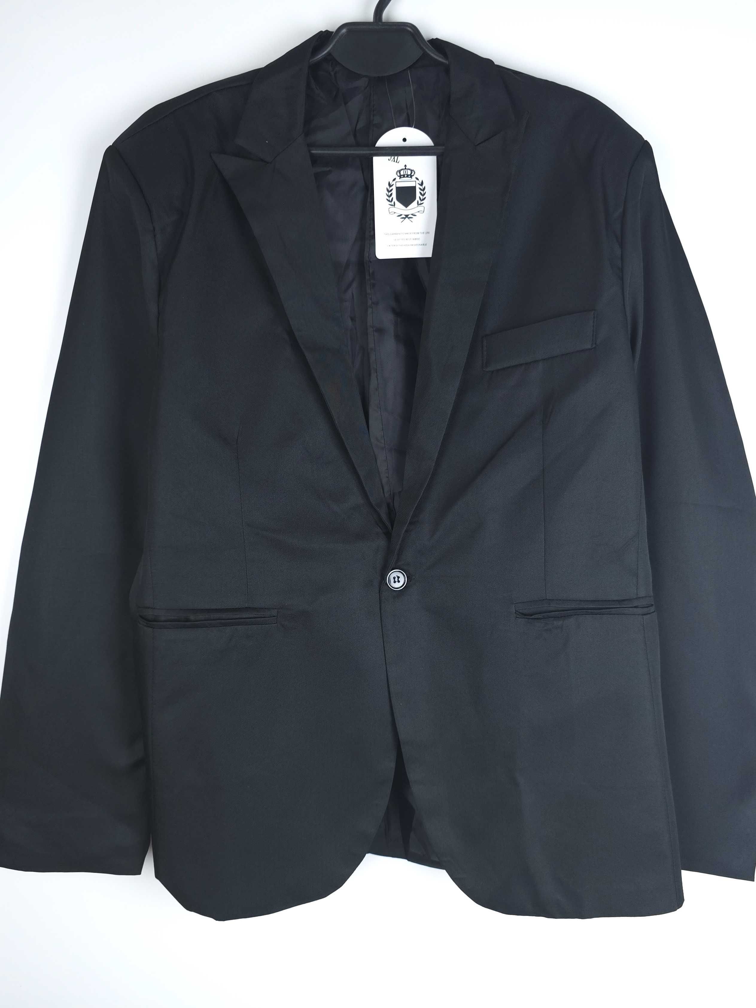 Czarna męska elegancka marynarka L/XL L XL*14v