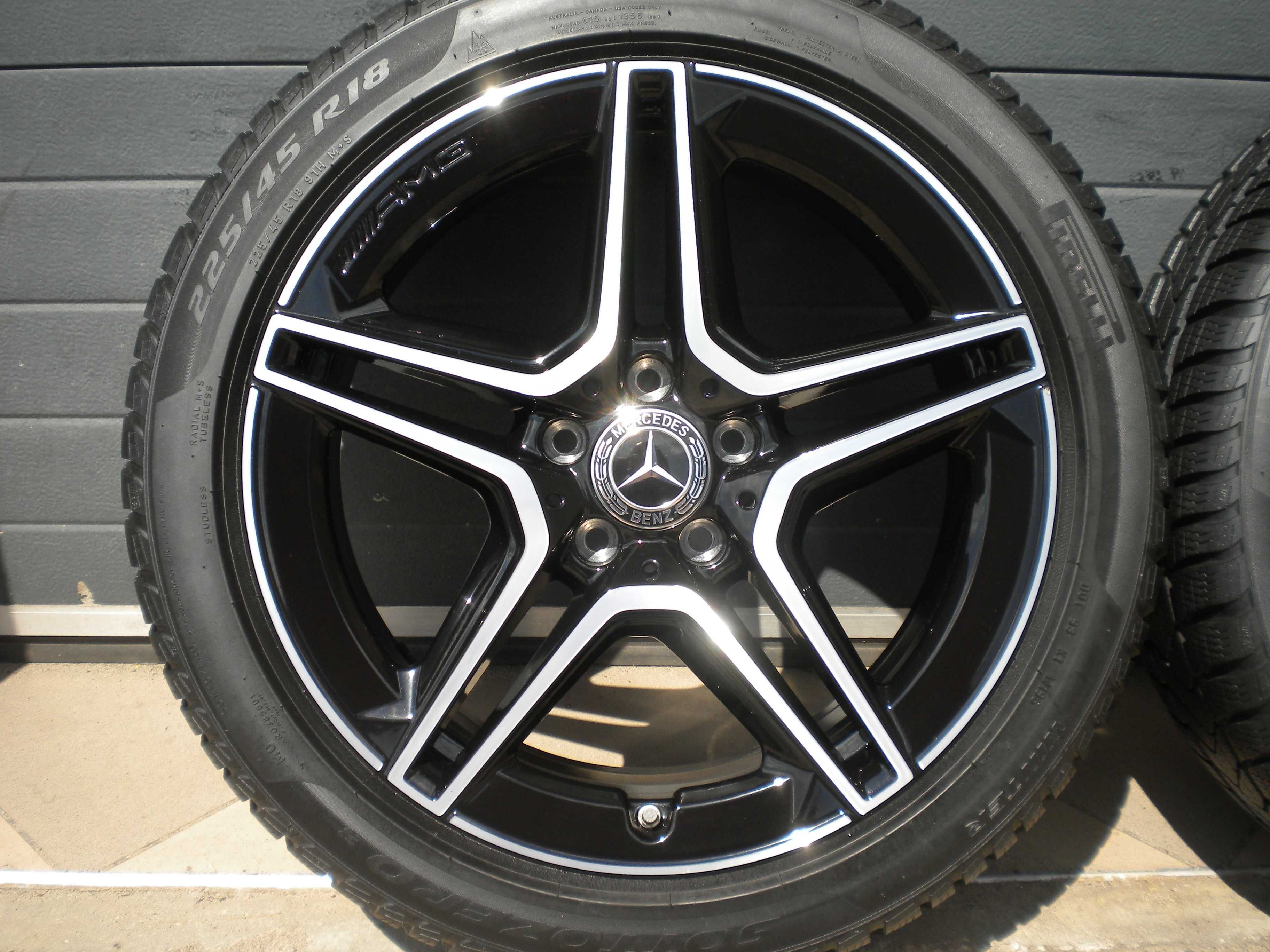 Koła aluminiowe zimowe 18 5x112 Mercedes A B CLA W177 W247 W118 AMG